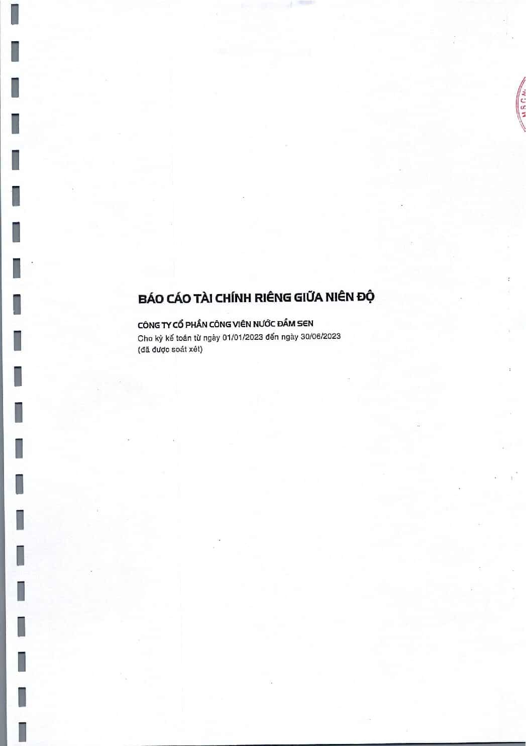 BCTC cong ty Me da duoc soat xet ban nien 2023giai trinh pdf