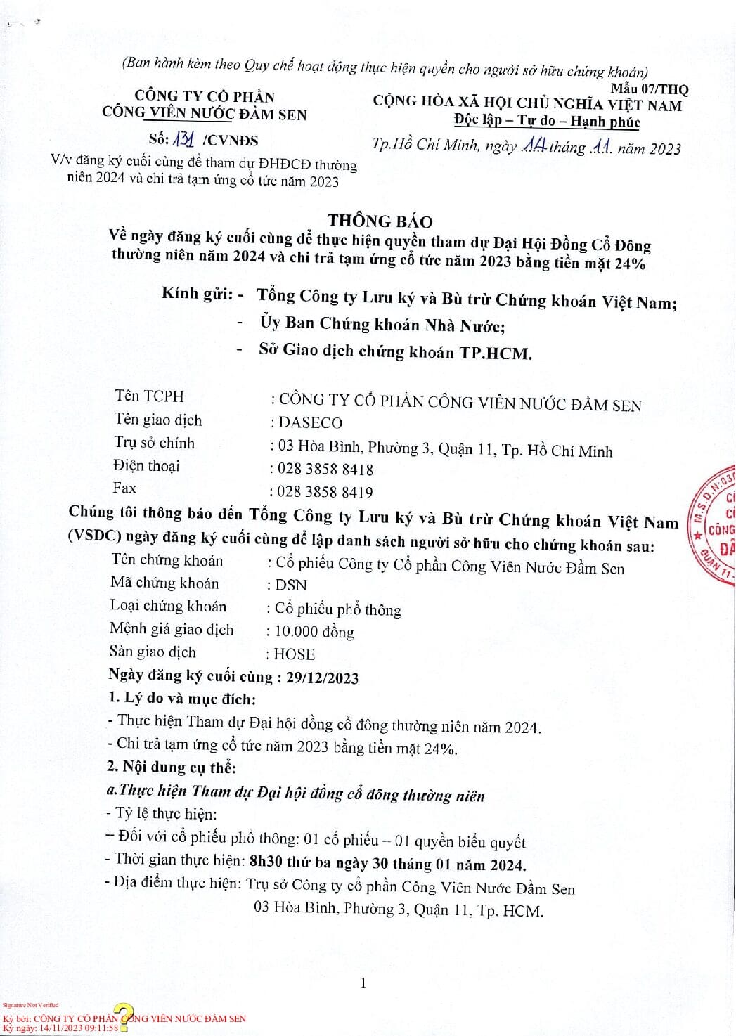 20231114 DSN TB Chot DSCD TD DHDCDTN 2024 va TW CT nam 2023.daky webdsn pdf