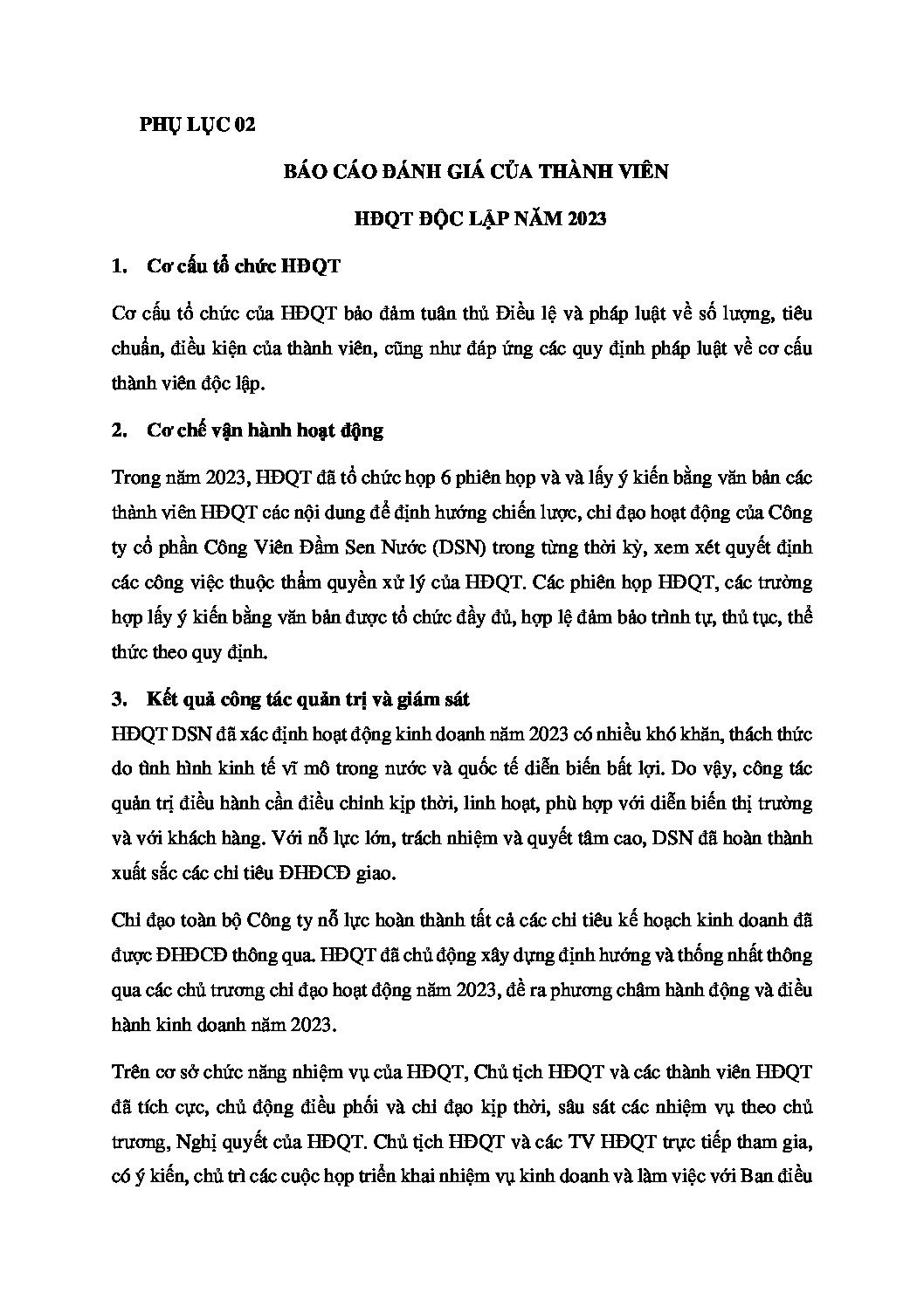 05.2 PHU LUC 2 BC TVHDQT DOC LAP dinh kem BC HDQT pdf