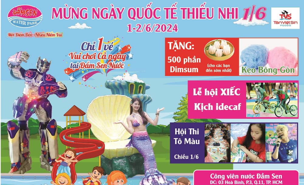 Đầm Sen Nước – Công viên nước Đầm Sen – Dam Sen Water Park – Ốc đảo xanh mát giữa thành phố