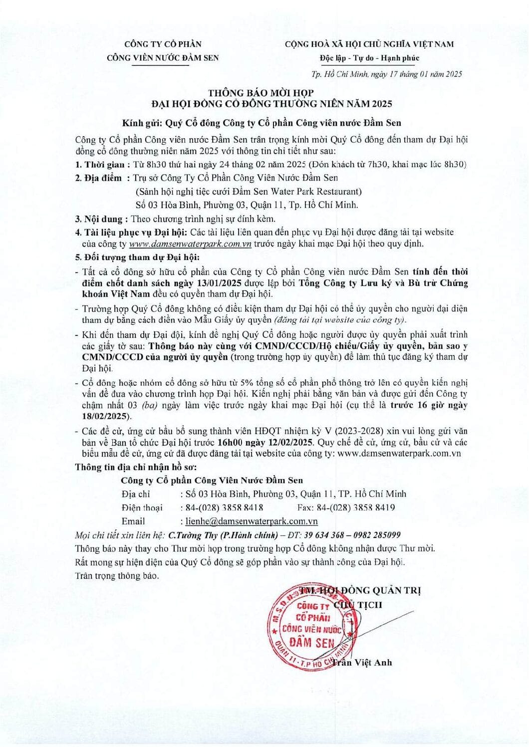 1 THONG BAO MOI HOP DHCD 2025 website V E dsn pdf