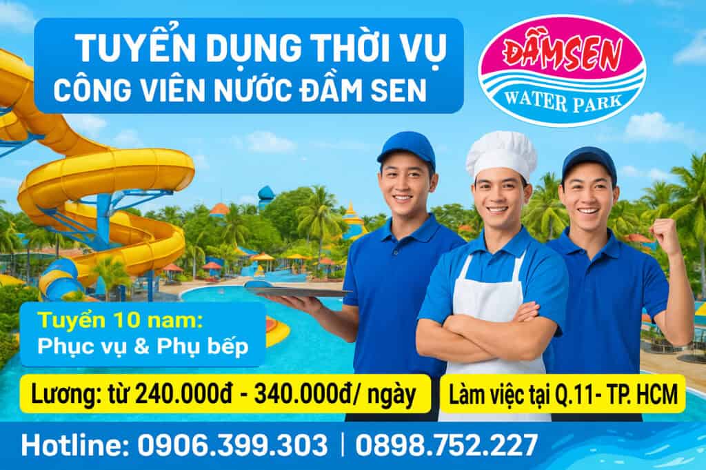 Đầm Sen Nước – Công viên nước Đầm Sen – Dam Sen Water Park – Ốc đảo xanh mát giữa thành phố