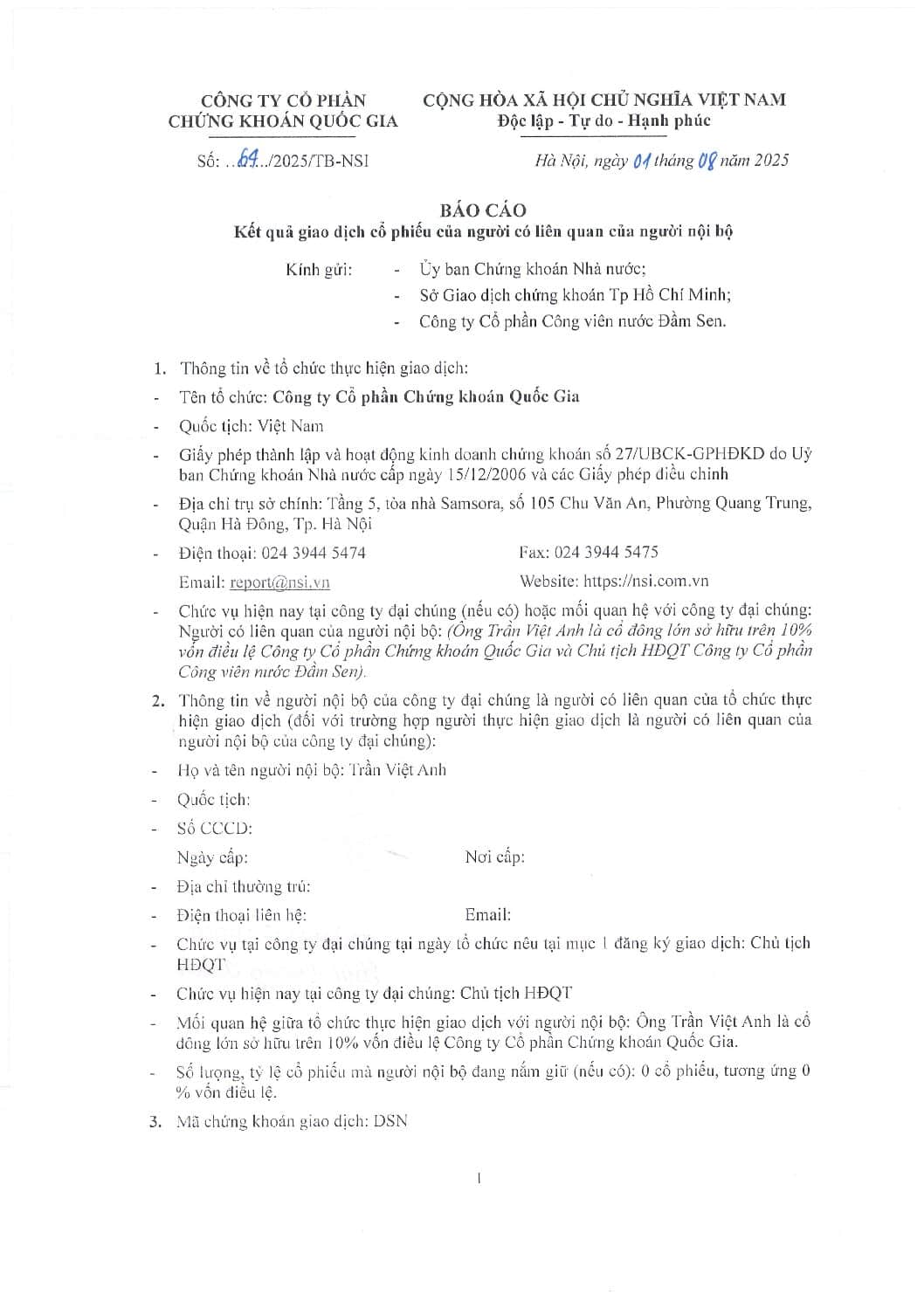 3. Bao cao KQGD co phieu DSN NSI khong TTCN pdf