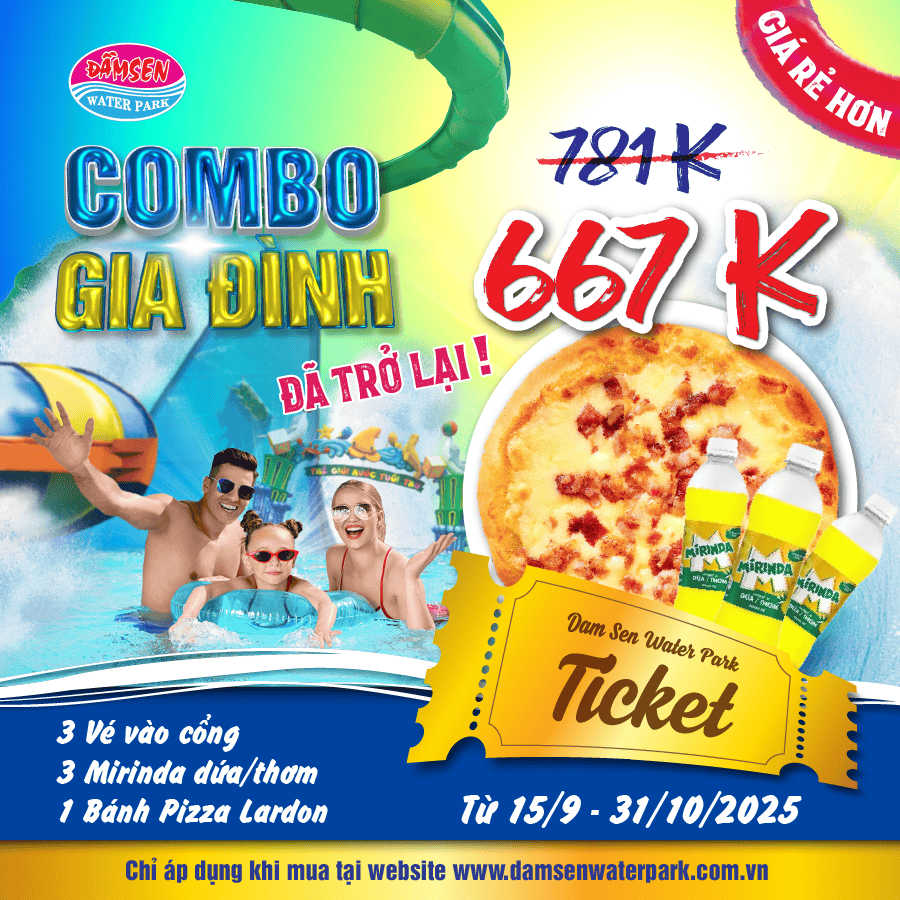 Đầm Sen Nước – Công viên nước Đầm Sen – Dam Sen Water Park – Ốc đảo xanh mát giữa thành phố
