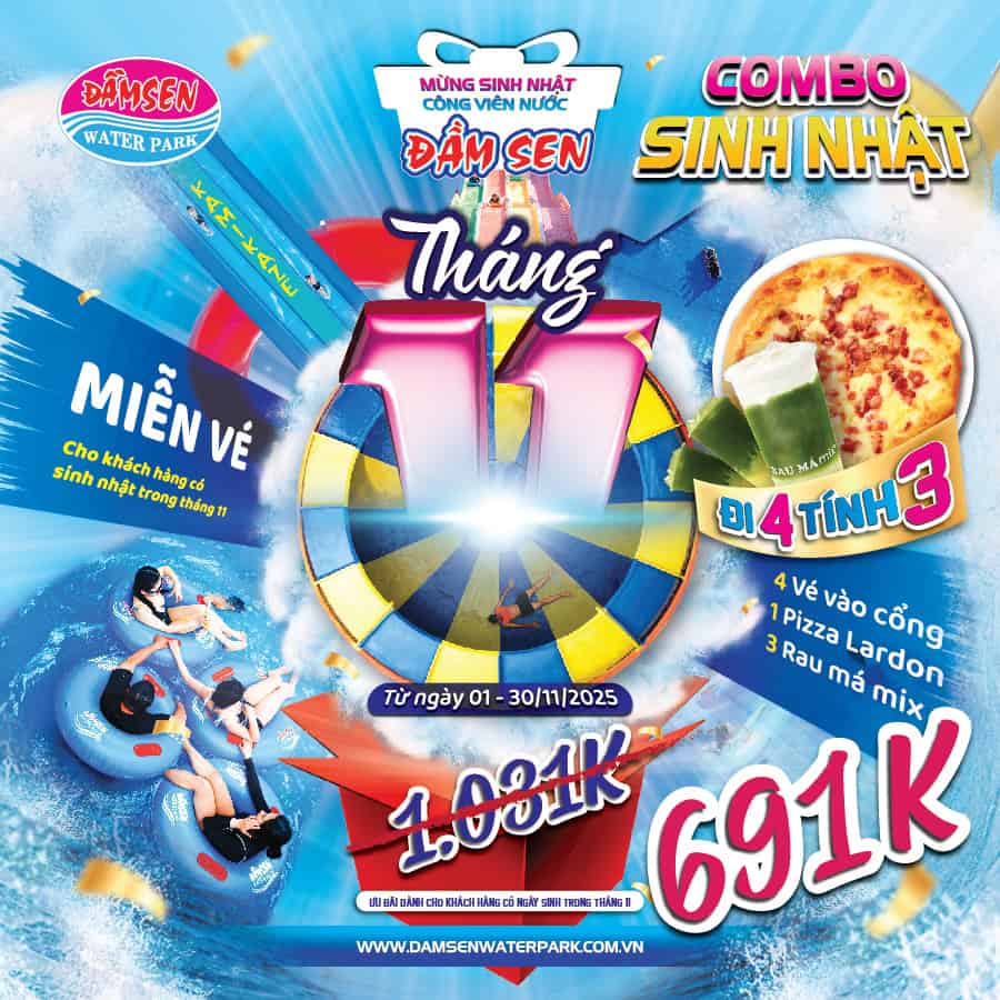 Đầm Sen Nước – Công viên nước Đầm Sen – Dam Sen Water Park – Ốc đảo xanh mát giữa thành phố