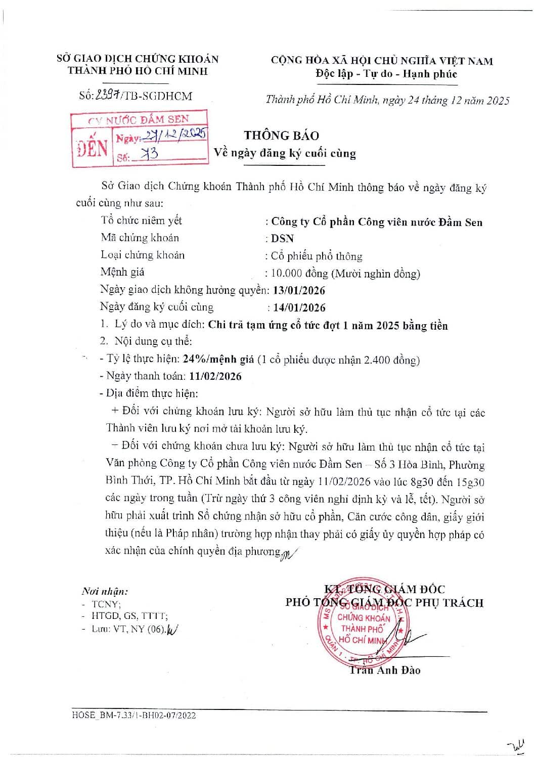 CBTT ngay dang ky cuoi cung chi tra co tuc dot 1 nam 2025 bang tien pdf